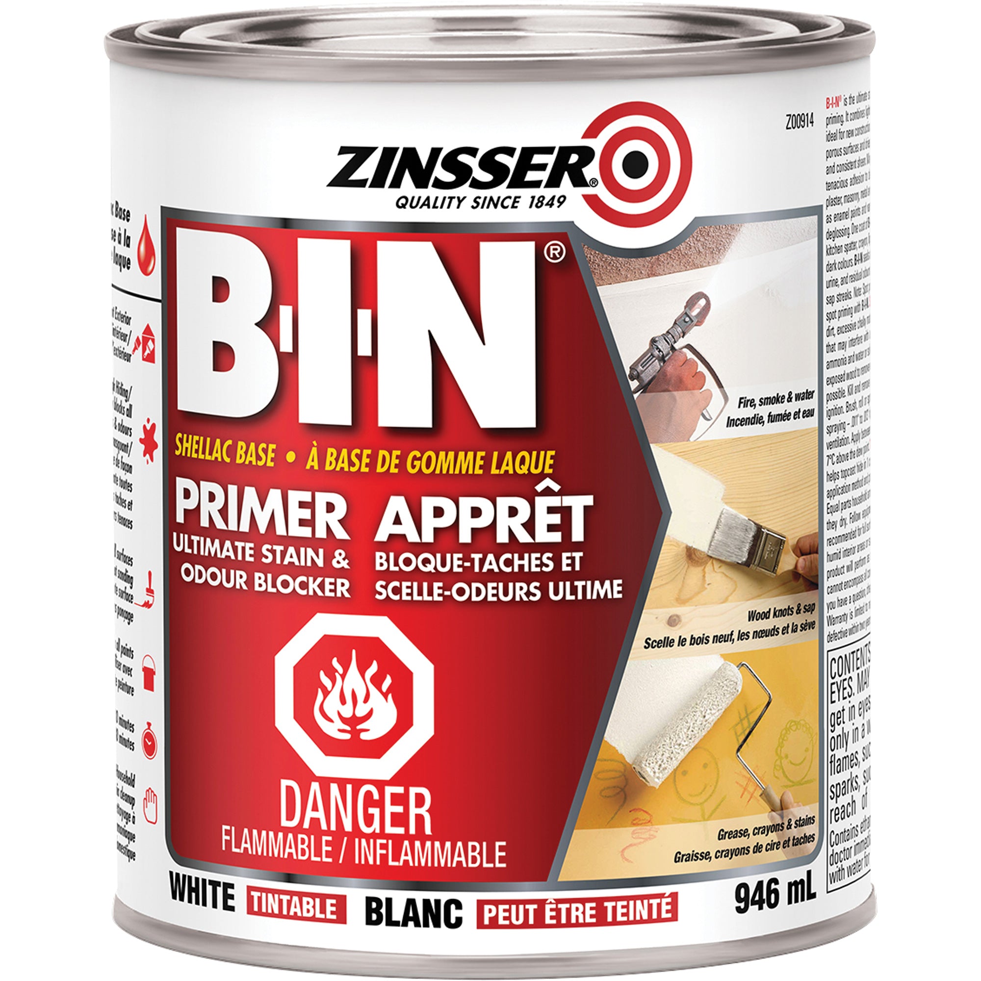 Zinsser® BIN® Shellac-Base Sealer Primer
