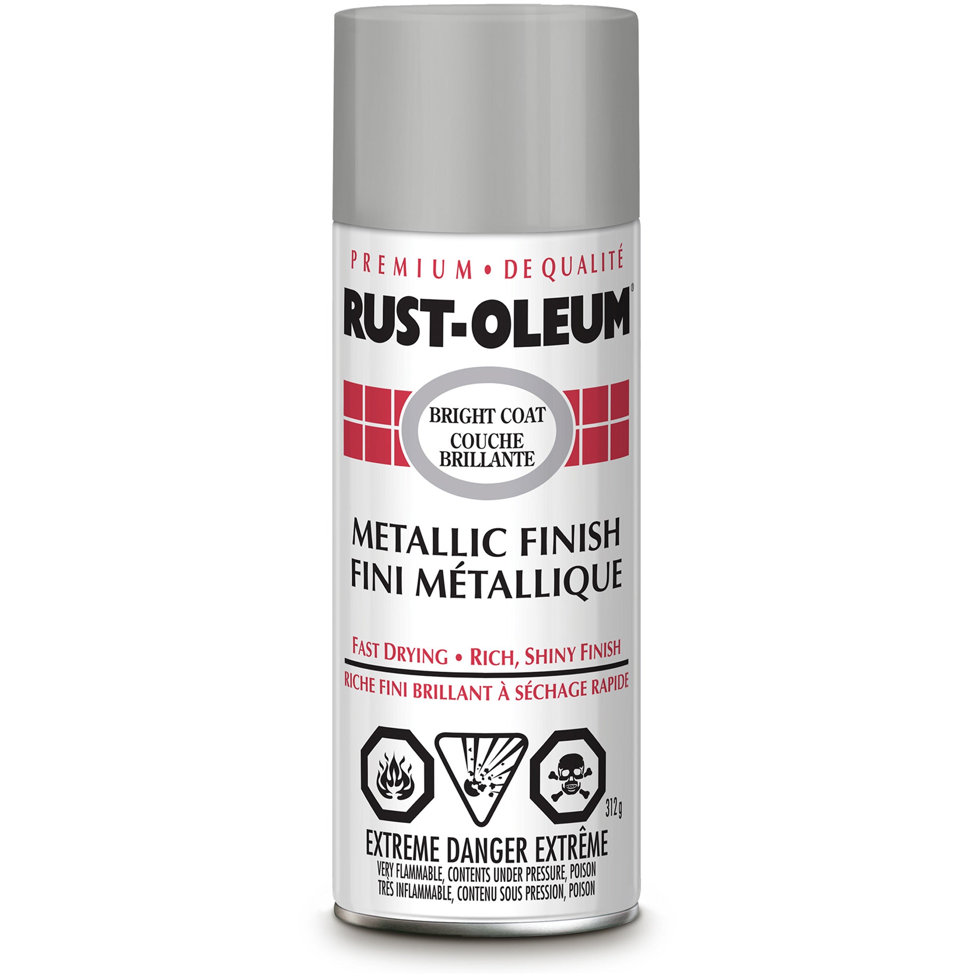 Stops Rust Bright Coat Metallic Finish