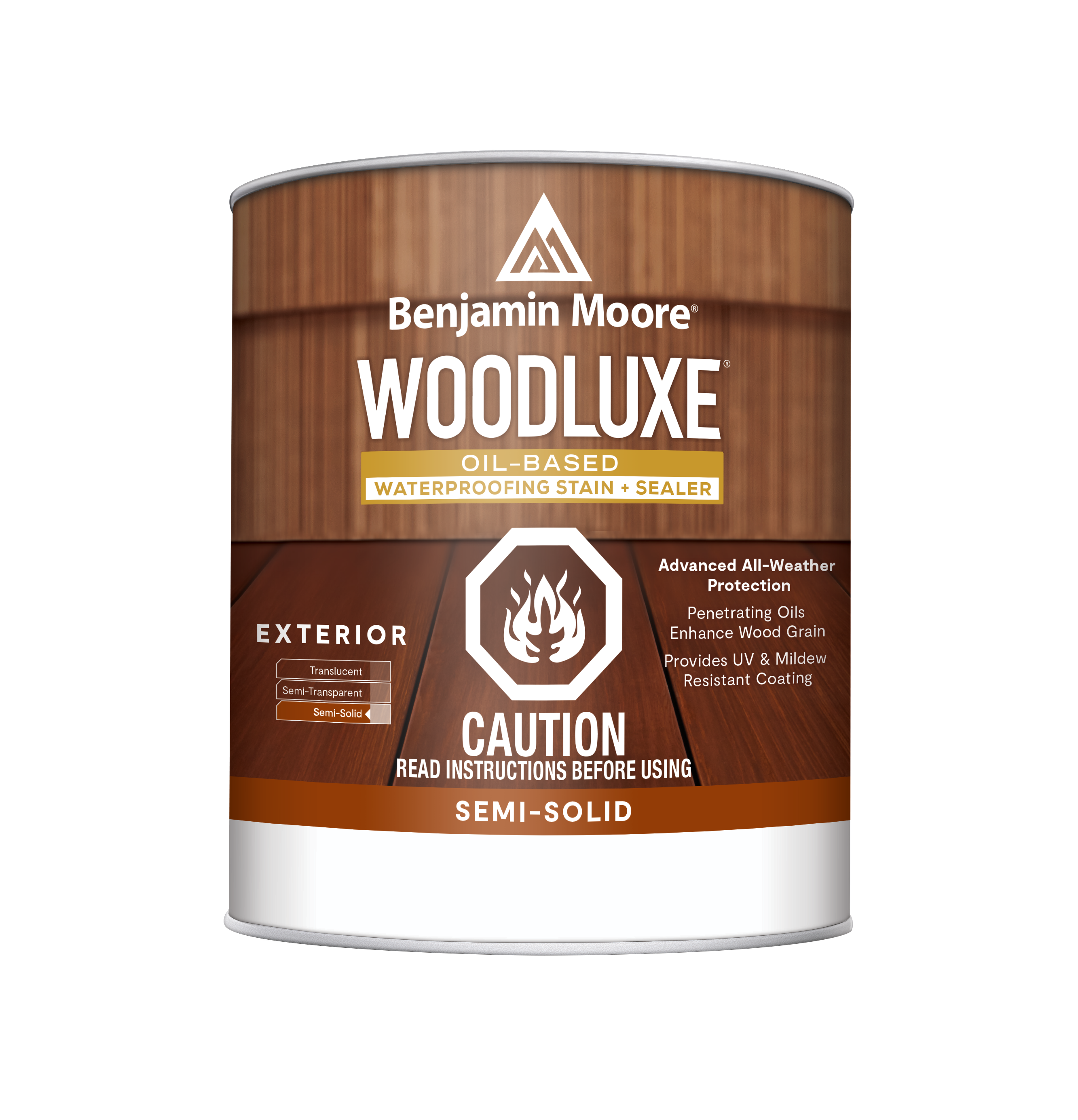 Woodluxe Oil-Based Waterproofing Stain + Sealer - Semi-Solid