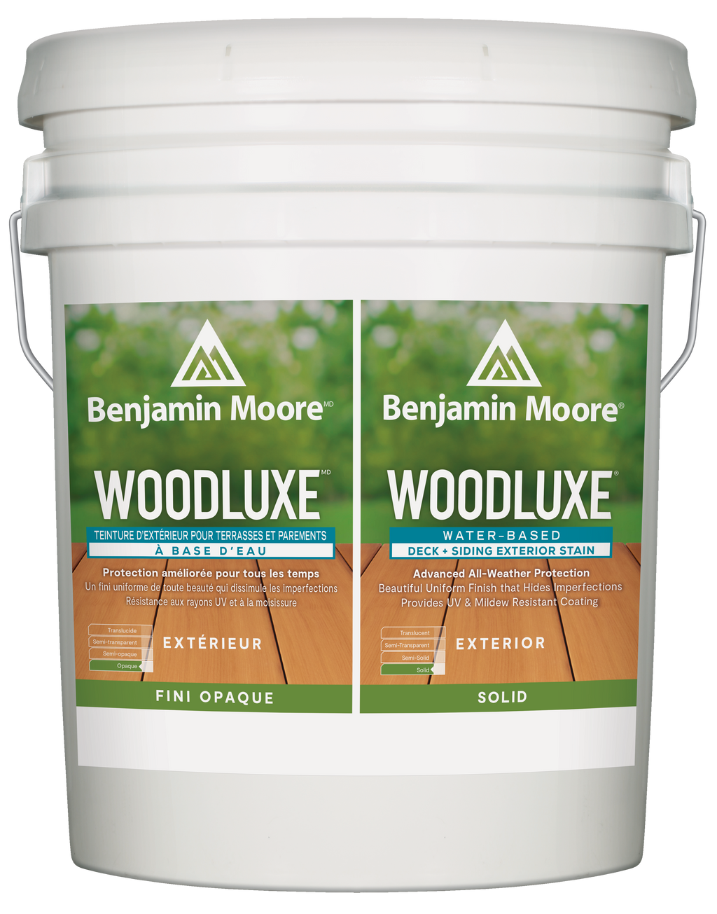 Woodluxe Water-Based Deck + Siding Exterior Stain - Solid