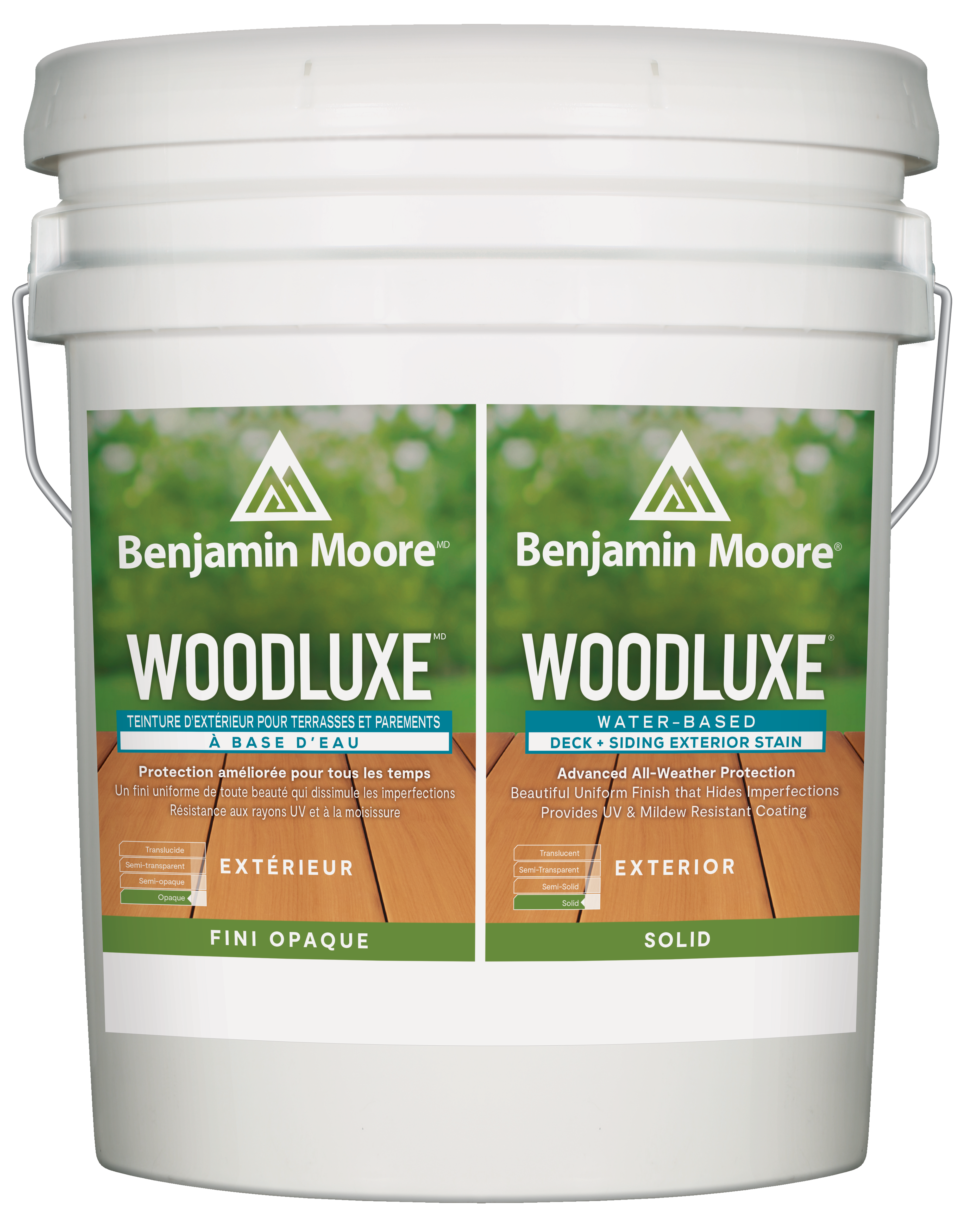 Woodluxe Water-Based Deck + Siding Exterior Stain - Solid