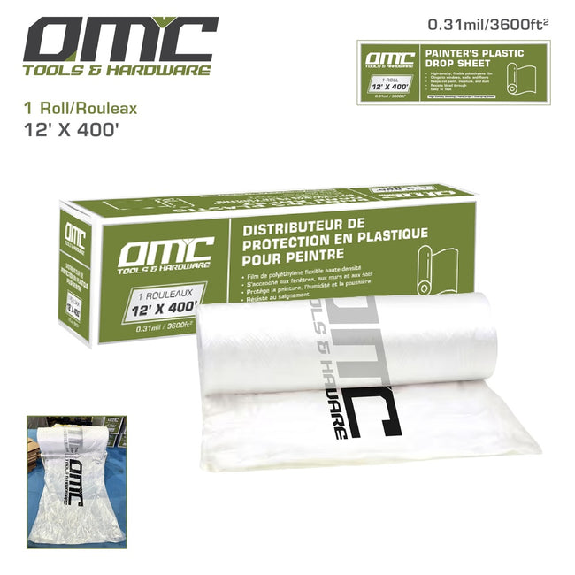 [OPP12400] 12x400ft Painter's Plastic Drop Sheet Hover Image