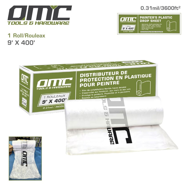 [OPP9400] 9x400ft Painter's Plastic Drop Sheet Hover Image
