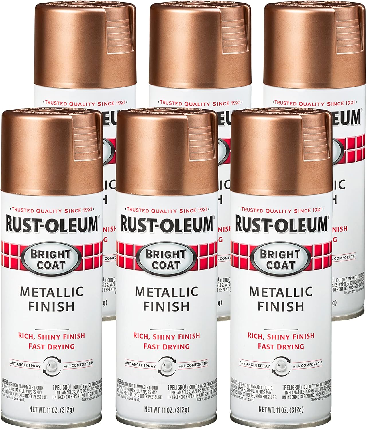 Stops Rust Bright Coat Metallic Finish