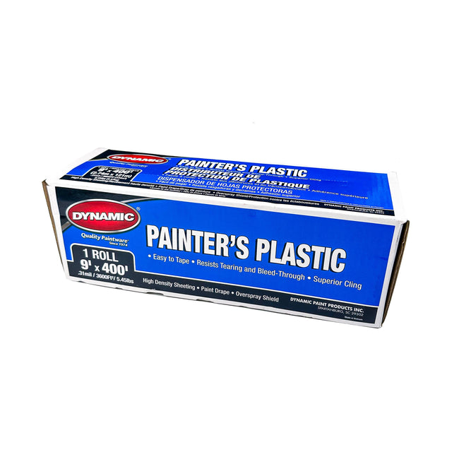 Dynamic 60401 9' x 400' .31mil High Density Painters Plastic Drop Sheet Hover Image