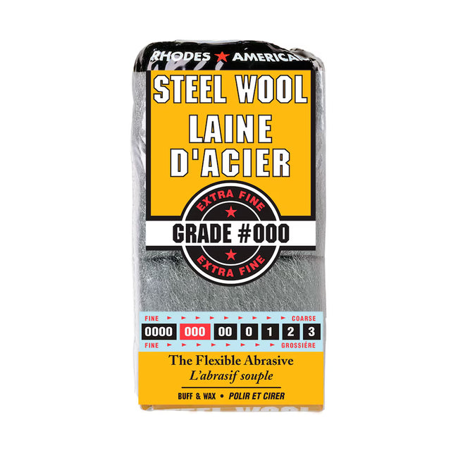 Homax Steel Wool #000, Extra Fine, 12 Pad Steel Wool Hover Image