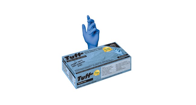 SUPER TUFF BLUE DISPOSABLE NITRILE GLOVES Hover Image