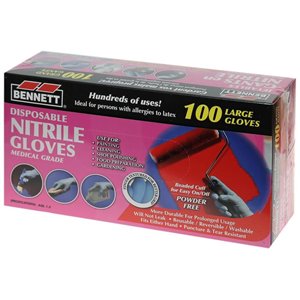 BENNETT Nitril Disposable Gloves 100 Pack Hover Image