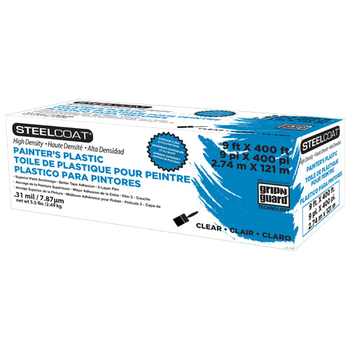 Steelcoat 9′ X 400′ High Density Painter's Plastic