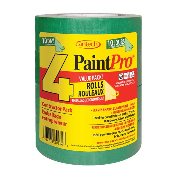 Cantech Green Painters Tape Contractor Pack