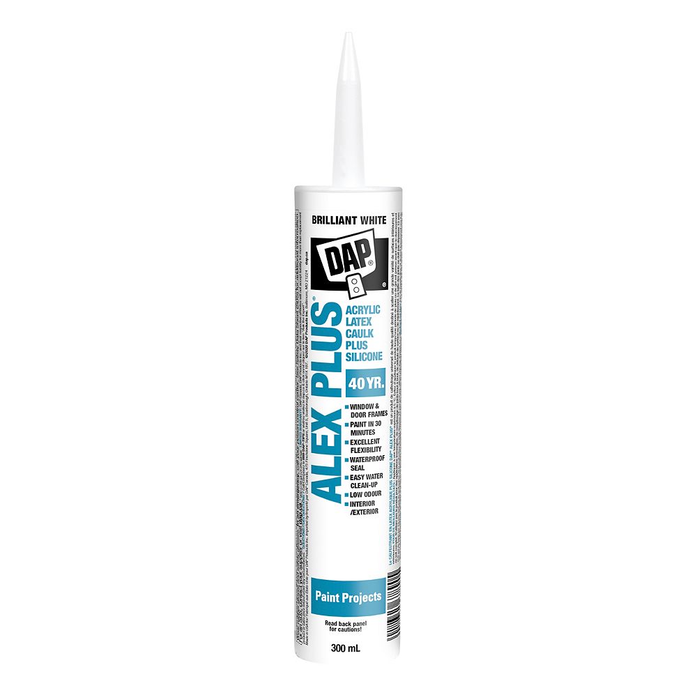 DAP Alex Plus 300 mL White Acrylic Latex Caulk